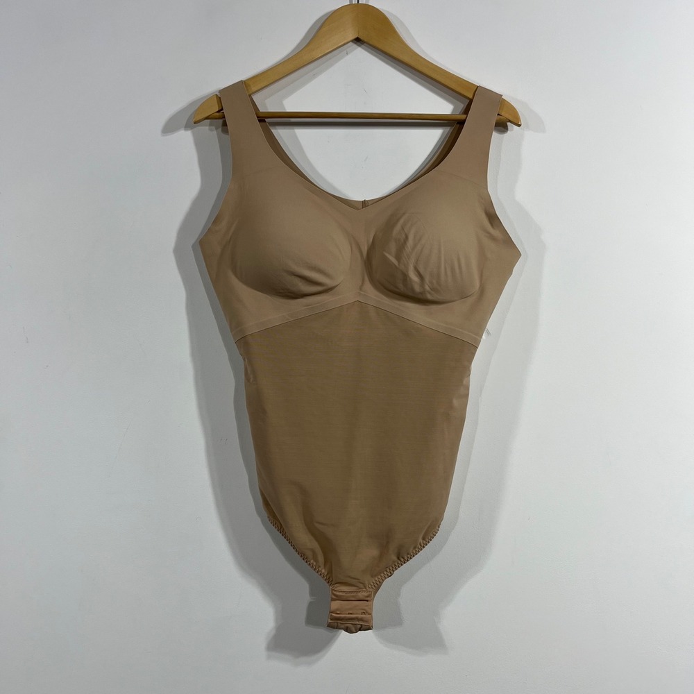 Honeylove Cami Bodysuit Sand Beige Shapewear Size 2X Neutral Smoothing Capsule
